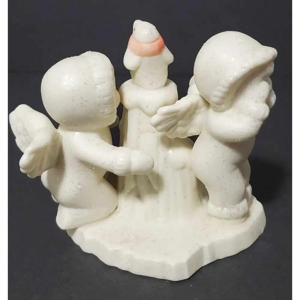 Jade Porcelain Polar Pals‎ Babies Angel Wings &Penguins Collectible Snow Holiday